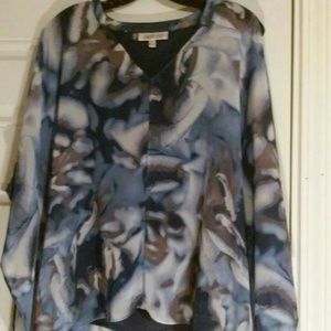 NWOT Watercolor Jennifer Lopez top XS